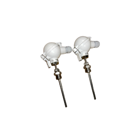 Lot de sondes de température PT100 classe 1/3DIN appairées (sonde COP) avec doigt de gant raccord à bague 
