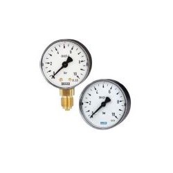 Manomètre boitier plastique ou inox raccord laiton Ø40 ou Ø50 non remplissable MAPSSB-MAPSIB