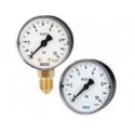 Manomètre boitier plastique ou inox raccord laiton Ø40 ou Ø50 non remplissable MAPSSB-MAPSIB