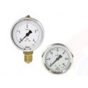 Manomètre boitier plastique ou inox raccord laiton Ø40 ou Ø50 non remplissable MAPSSB-MAPSIB