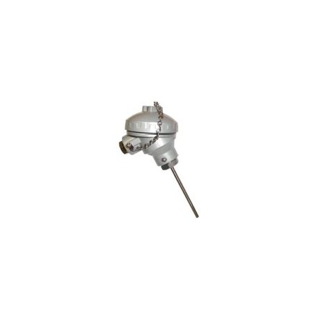 Sonde PT100/PT1000 avec tête de raccordement miniature, plongeur lisse, version économique