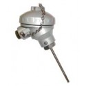 Sonde PT100/PT1000 avec tête de raccordement miniature, plongeur lisse, version économique