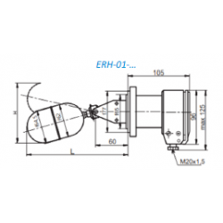 Contacteur magnétique de niveau a flotteur montage horizontale