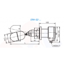 	Contacteur magnétique de niveau a flotteur montage horizontale ERH-02