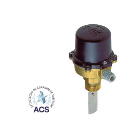 Contrôleur de débit de liquide à palette  installation direct