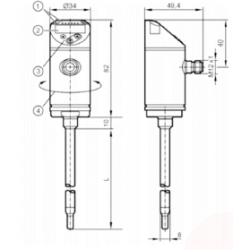 Détecteur de débit électronique avec affichage digital (4 digits) Type SA4000