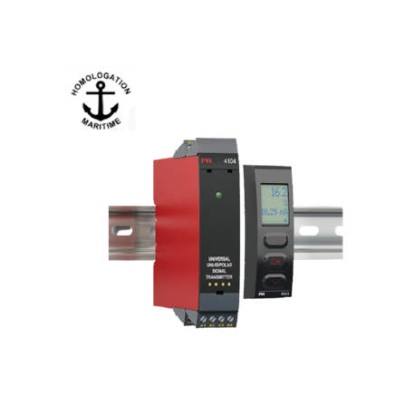 Convertisseur de signaux analogique, isolé mA/V, montage rail din configurable, alimentation multi-tension CA/CC