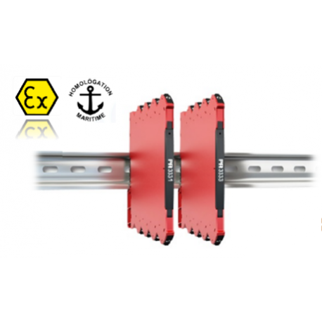 Transmetteur de température montage rail DIN, alimentation par boucle de courant