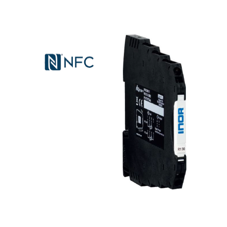 Transmetteur de température montage rail DIN alimentation par boucle de courant configurable NFC