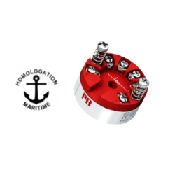 Transmetteur entrée température sortie 4-20 mA, montage tête de sonde, alimentation par boucle de courant 5333 - 5331