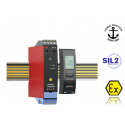 Convertisseur pour relais a seuil, montage rail din, configurable, pour zone atex S.I [EX ia] 