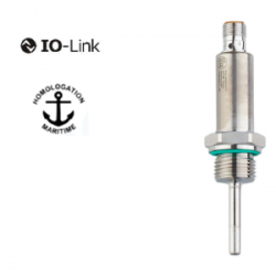 Sonde PT1000 compacte a connecteur electrique M12 avec signal de sortie io-link certifie marine
