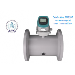 Débitmètre électromagnétique pour liquide conducteur certifie ACS