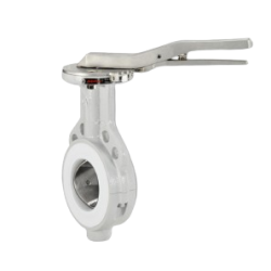 Vanne papillon à oreilles de centrage lisses, environnement difficile