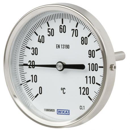 Thermomètre bimétallique à cadran tout inox A52 