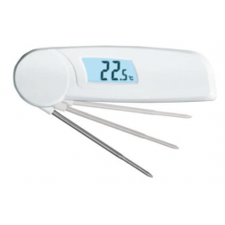 Thermomètre digital pliant format mini avec sonde à piquer TEO103