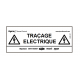 Étiquette de signalisation FR pour marquage de traçage électrique