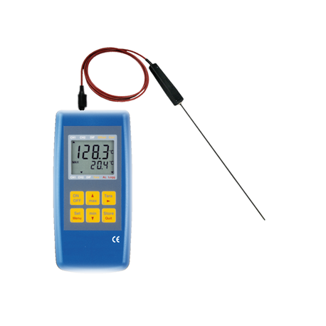 Thermomètre numérique portable sonde PT100 d'immersion, marine