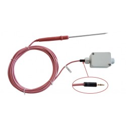 Sonde PT100 alimentaire à piquer, sortie connecteur jack anti-arrachement SAPSJ