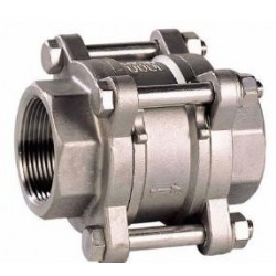 Clapet anti-retour inox 3 pièces a disque taraude bsp type SFO380 ADG533