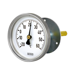 Thermomètre bimétallique à cadran boitier aluminium application génie climatique A48