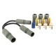 Raccord en T pour connexion 3 rubans, 16Amaxi, IP66, embout de fermeture