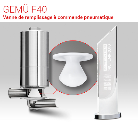 Vanne de remplissage à commande pneumatique F40